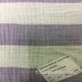 100% Double coton Gauze Yarn Dyed Stripe Textile